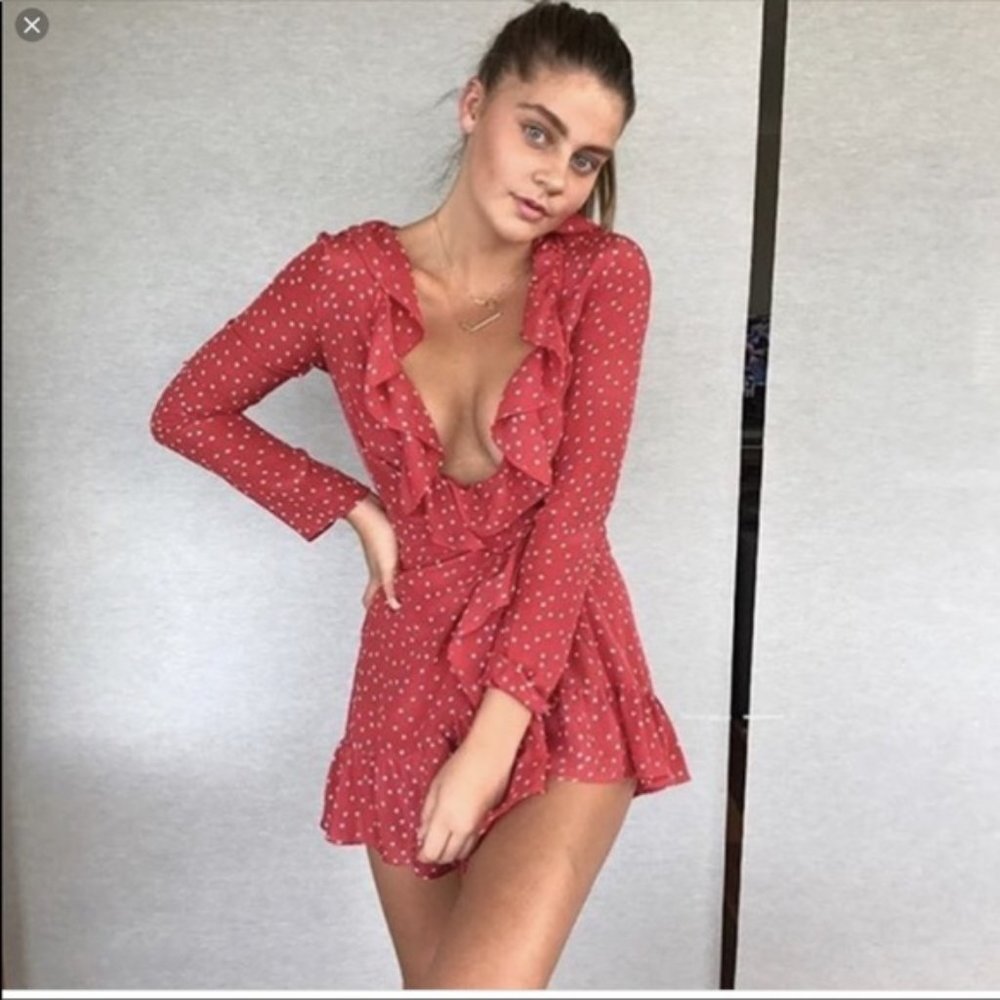 Realisation Par - Red Star Dress - Size:Medium